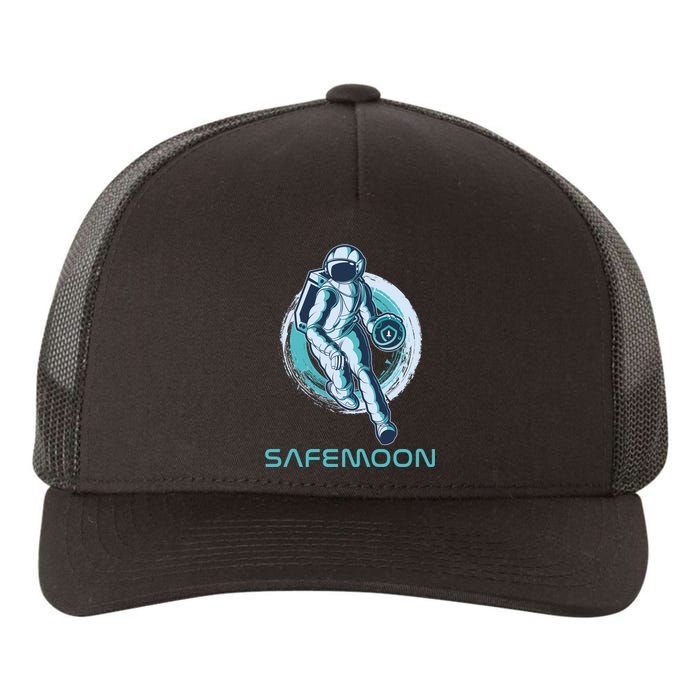 Safemoon Blockchain Cryptocurrency Astronaut Basketball Yupoong Adult 5-Panel Trucker Hat