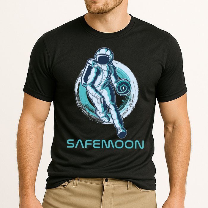 Safemoon Blockchain Cryptocurrency Astronaut Basketball Performance Shirt
