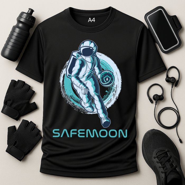 Safemoon Blockchain Cryptocurrency Astronaut Basketball Performance Shirt