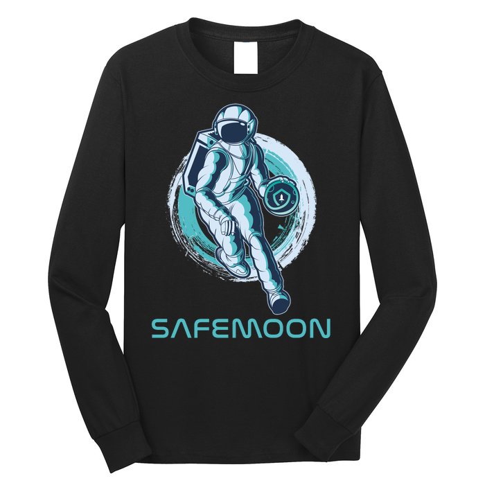 Safemoon Blockchain Cryptocurrency Astronaut Basketball Long Sleeve Shirt