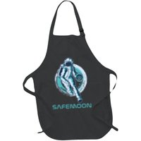 Safemoon Blockchain Cryptocurrency Astronaut Basketball Full-Length Apron With Pockets