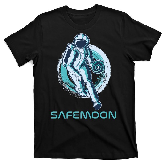 Safemoon Blockchain Cryptocurrency Astronaut Basketball T-Shirt