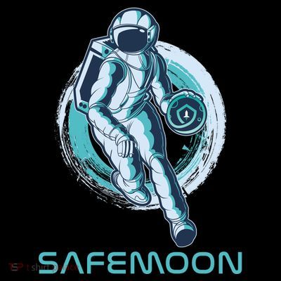 Safemoon Blockchain Cryptocurrency Astronaut Basketball T-Shirt