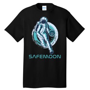 Safemoon Blockchain Cryptocurrency Astronaut Basketball Tall T-Shirt