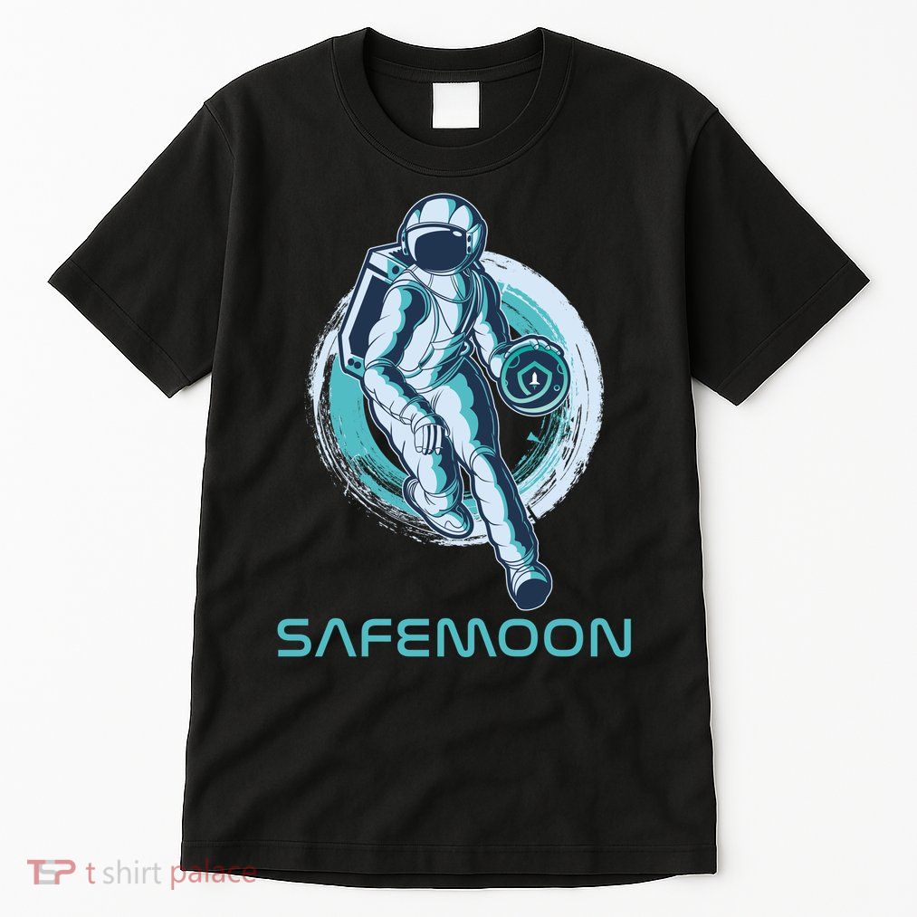 Safemoon Blockchain Cryptocurrency Astronaut Basketball Tall T-Shirt
