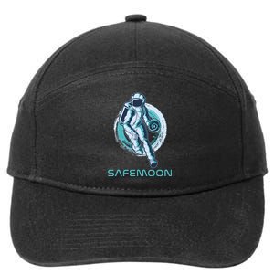 Safemoon Blockchain Cryptocurrency Astronaut Basketball 7-Panel Snapback Hat