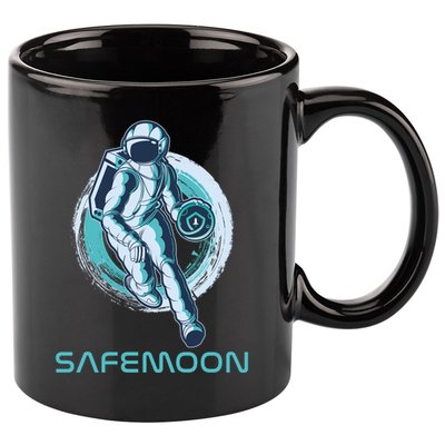 Safemoon Blockchain Cryptocurrency Astronaut Basketball 11oz C Handle Ceramic Mug