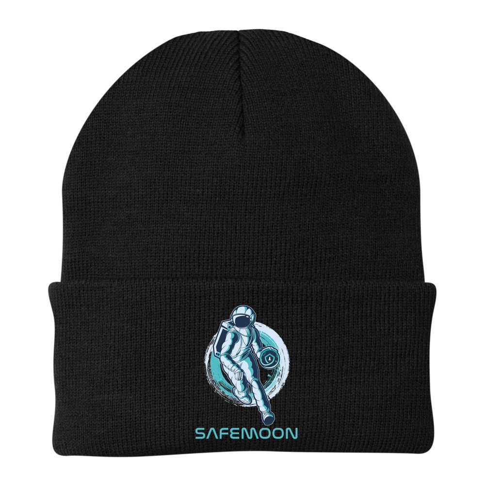 Safemoon Blockchain Cryptocurrency Astronaut Basketball Beanie