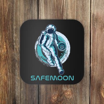 Safemoon Blockchain Cryptocurrency Astronaut Basketball Coaster