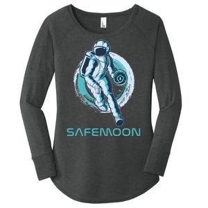 Safemoon Blockchain Cryptocurrency Astronaut Basketball Women's Perfect Tri Tunic Long Sleeve Shirt