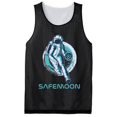 Safemoon Blockchain Cryptocurrency Astronaut Basketball Mesh Reversible Basketball Jersey Tank