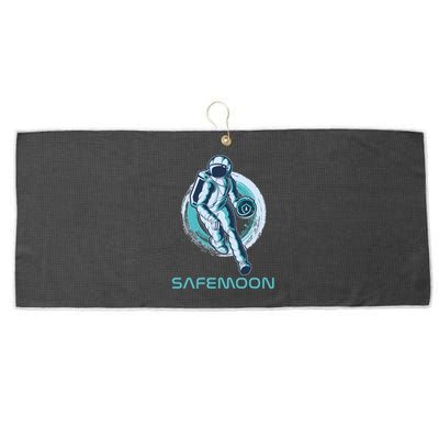 Safemoon Blockchain Cryptocurrency Astronaut Basketball Large Microfiber Waffle Golf Towel
