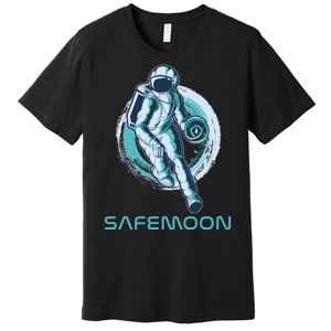 Safemoon Blockchain Cryptocurrency Astronaut Basketball Premium T-Shirt