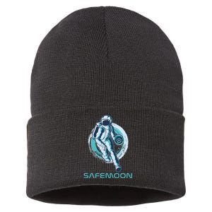 Safemoon Blockchain Cryptocurrency Astronaut Basketball Sustainable Knit Beanie