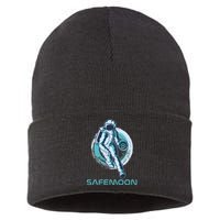 Safemoon Blockchain Cryptocurrency Astronaut Basketball Sustainable Knit Beanie