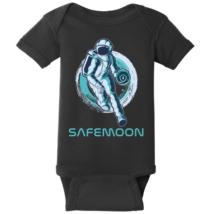 Safemoon Blockchain Cryptocurrency Astronaut Basketball Baby Bodysuit
