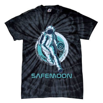 Safemoon Blockchain Cryptocurrency Astronaut Basketball Tie-Dye T-Shirt