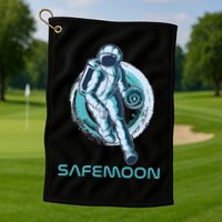 Safemoon Blockchain Cryptocurrency Astronaut Basketball Golf Towel