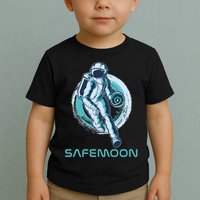 Safemoon Blockchain Cryptocurrency Astronaut Basketball Toddler T-Shirt