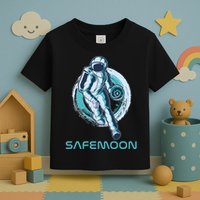 Safemoon Blockchain Cryptocurrency Astronaut Basketball Toddler T-Shirt