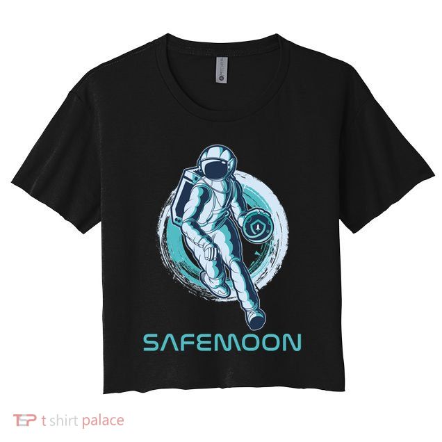 Safemoon Blockchain Cryptocurrency Astronaut Basketball Crop Top