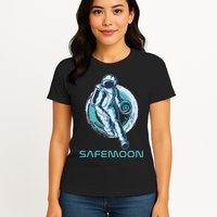 Safemoon Blockchain Cryptocurrency Astronaut Basketball Womens T-Shirt