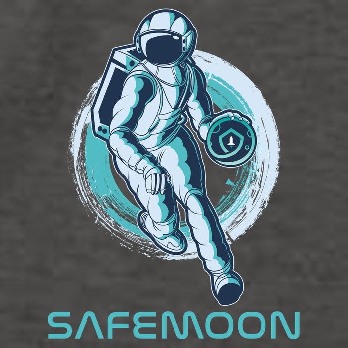 Safemoon Blockchain Cryptocurrency Astronaut Basketball Vector Backpack