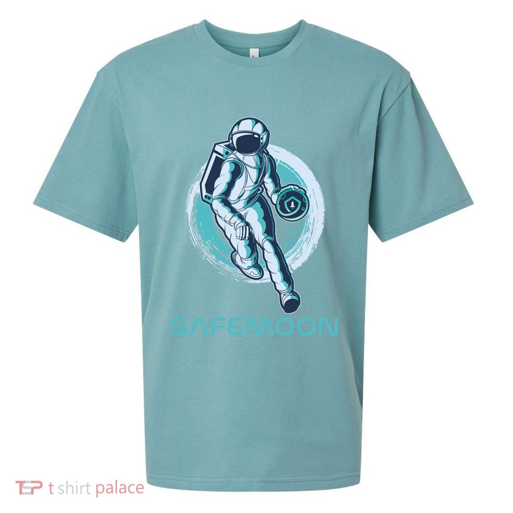Safemoon Blockchain Cryptocurrency Astronaut Basketball Sueded Cloud Jersey T-Shirt