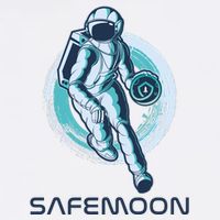 Safemoon Blockchain Cryptocurrency Astronaut Basketball Garment-Dyed Sweatshirt