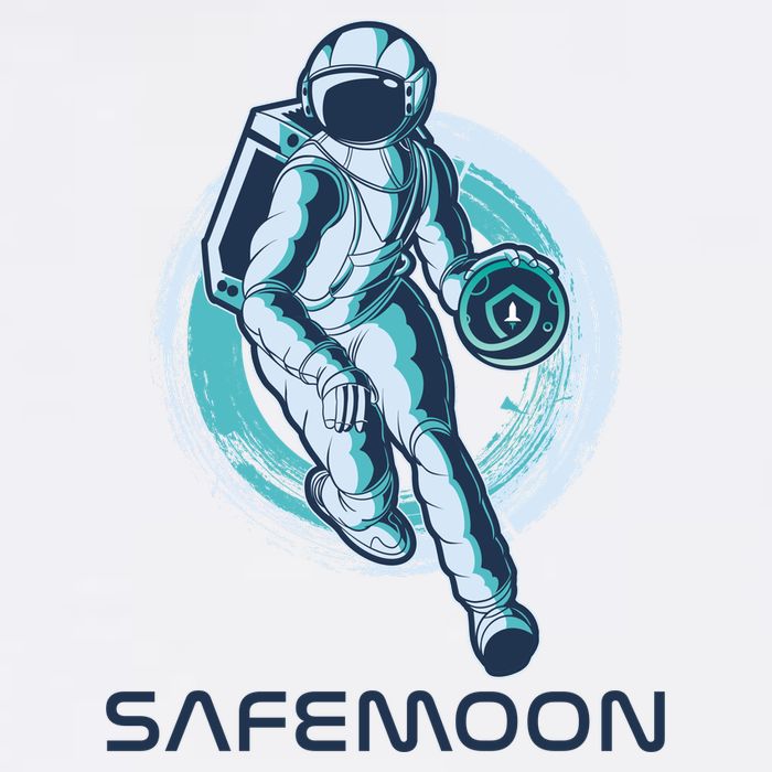 Safemoon Blockchain Cryptocurrency Astronaut Basketball Garment-Dyed Sweatshirt