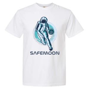 Safemoon Blockchain Cryptocurrency Astronaut Basketball Garment-Dyed Heavyweight T-Shirt