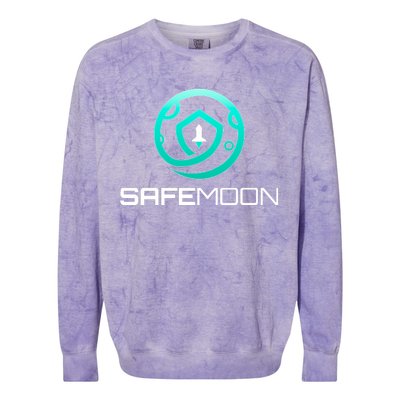 Safemoon Cryptocurrency Colorblast Crewneck Sweatshirt