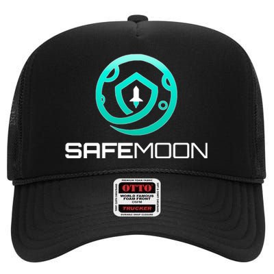 Safemoon Cryptocurrency High Crown Mesh Back Trucker Hat