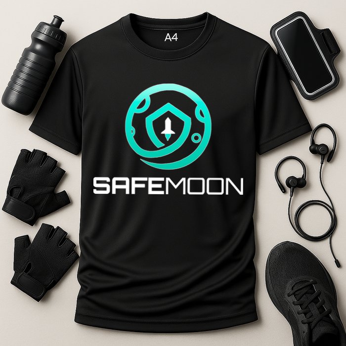 Safemoon Cryptocurrency Cooling Performance Crew T-Shirt