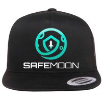 Safemoon Cryptocurrency Flat Bill Trucker Hat