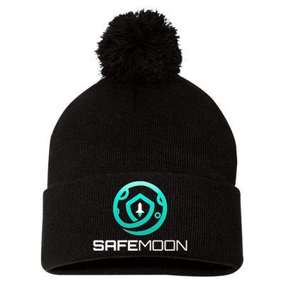 Safemoon Cryptocurrency Pom Pom 12in Knit Beanie