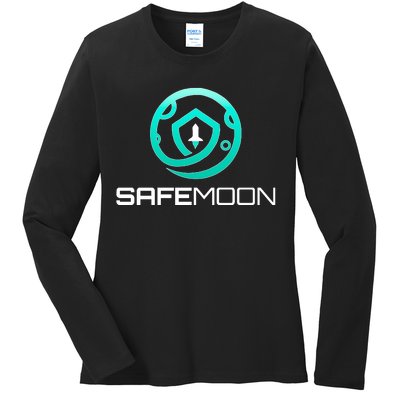 Safemoon Cryptocurrency Ladies Long Sleeve Shirt