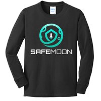 Safemoon Cryptocurrency Kids Long Sleeve Shirt