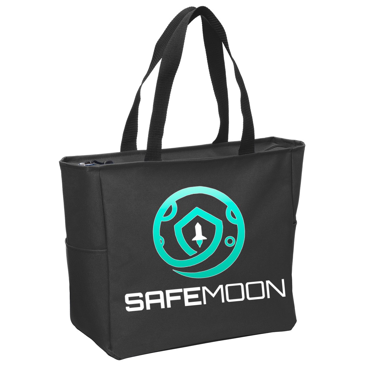 Safemoon Cryptocurrency Zip Tote Bag