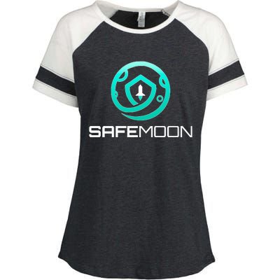 Safemoon Cryptocurrency Enza Ladies Jersey Colorblock Tee