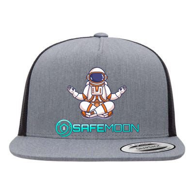 Safemoon Cryptocurrency Astronaut Token Flat Bill Trucker Hat