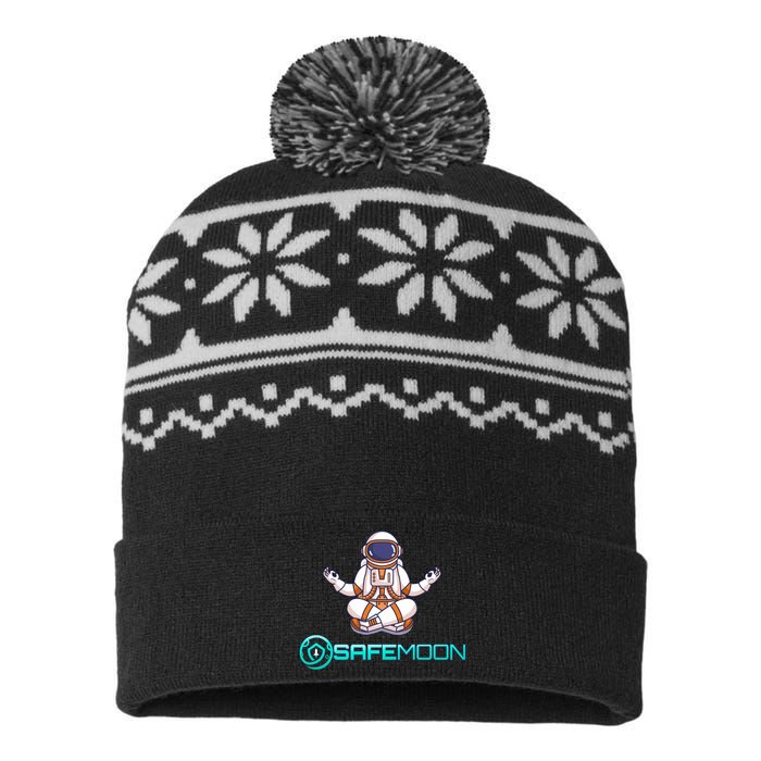 Safemoon Cryptocurrency Astronaut Token USA-Made Snowflake Beanie