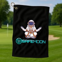 Safemoon Cryptocurrency Astronaut Token Golf Towel