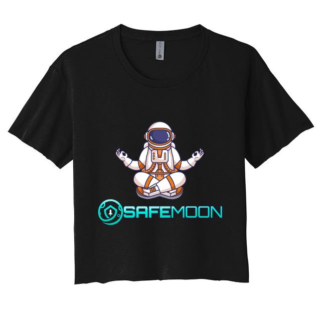 Safemoon Cryptocurrency Astronaut Token Women's Crop Top Tee