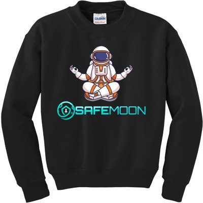 Safemoon Cryptocurrency Astronaut Token Kids Sweatshirt