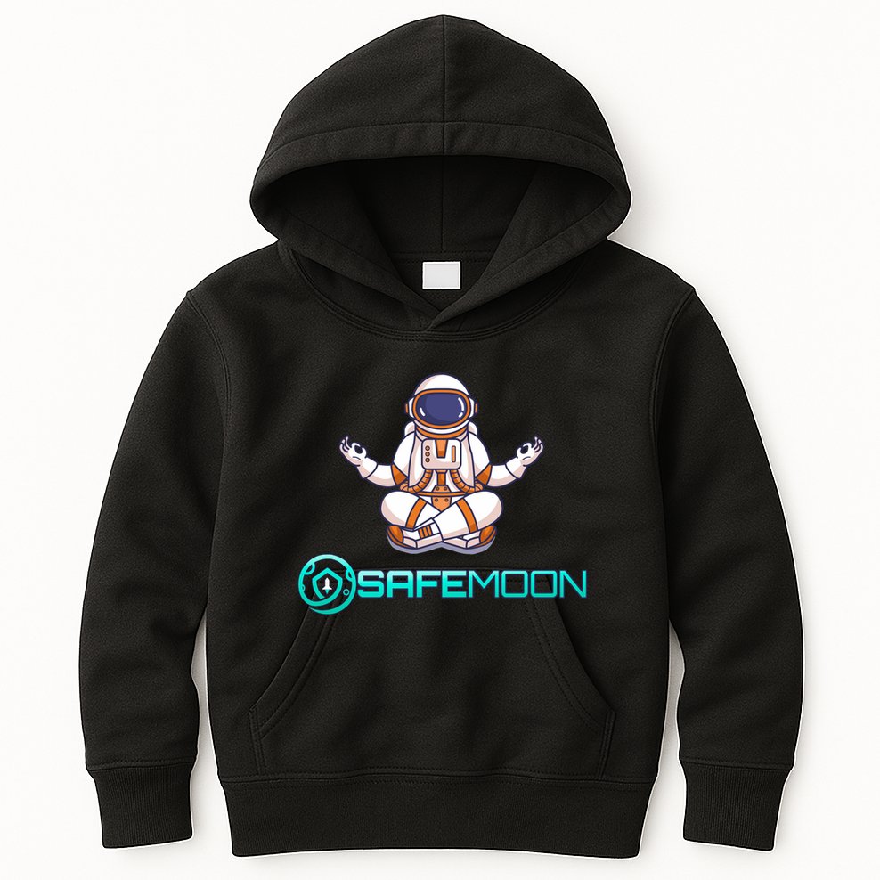 Safemoon Cryptocurrency Astronaut Token Kids Hoodie