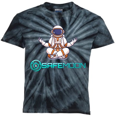 Safemoon Cryptocurrency Astronaut Token Kids Tie-Dye T-Shirt