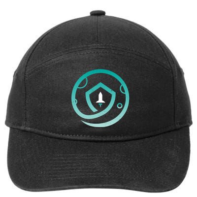 Safemoon Cryptocurrency Logo  7-Panel Snapback Hat