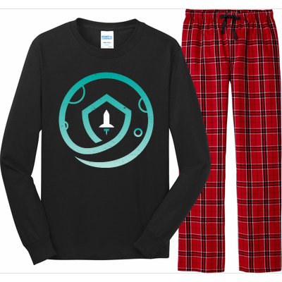 Safemoon Cryptocurrency Logo  Long Sleeve Pajama Set