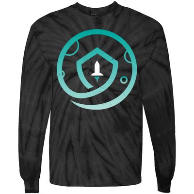 Safemoon Cryptocurrency Logo  Tie-Dye Long Sleeve Shirt